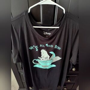 Disney Torrid Alice In Wonderland "We're All Mad Here" Tee NWT